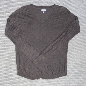 SONOMA V-neck Brown Long Sleeve Sweatshirt Size L